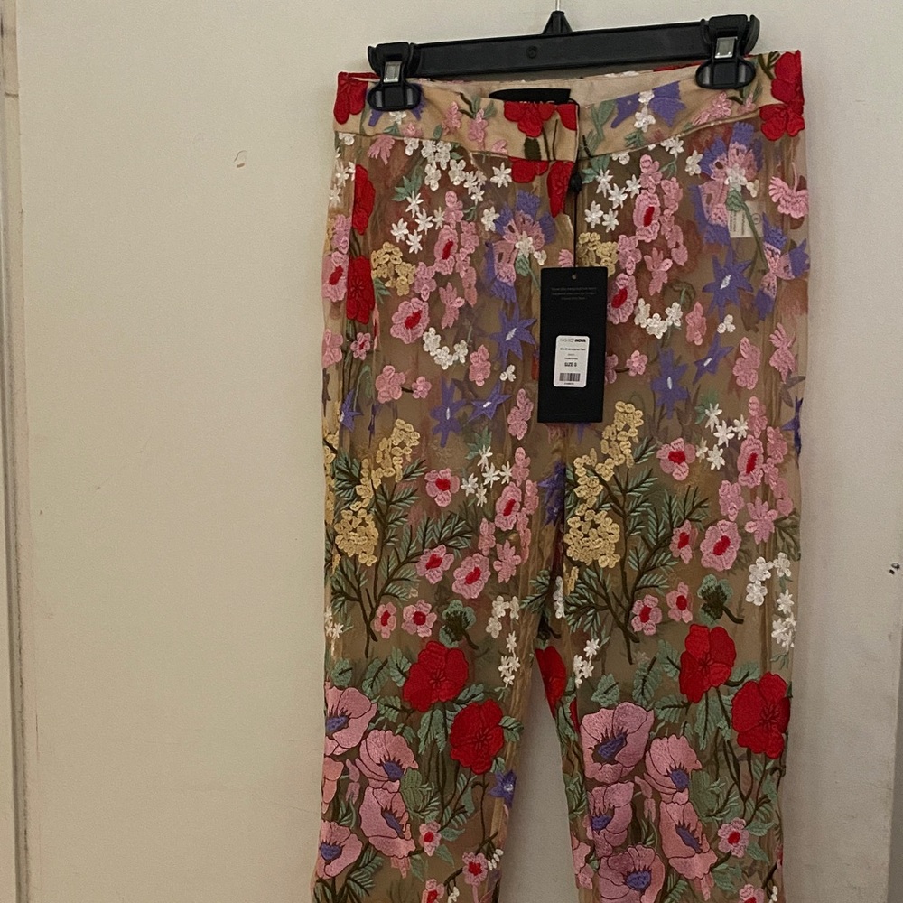 Fashion Nova Luxe Floral Embroidered Skirt